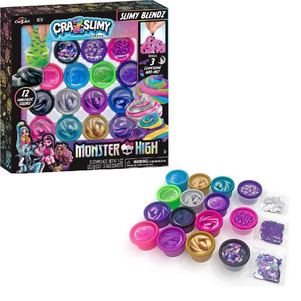 Дитячий набір В'язкої маси, слайм Monster High Slimy Blendz Cra-Z-Art 72228CRA