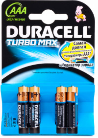 Батарейка Duracell AAA LR03/MX2400 Turbo Max 1 шт. 