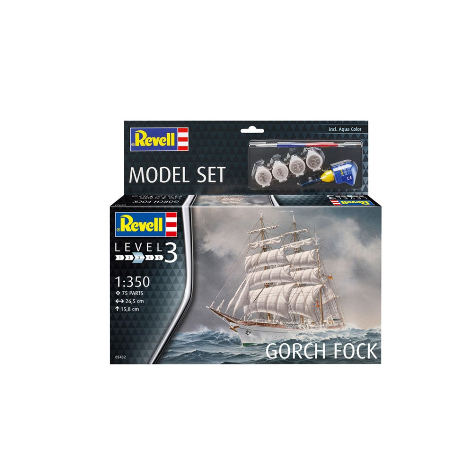 Сборная модель-копия набор Корабль Gorch Fock Revell RVL-65432 уровень 3, 1:350