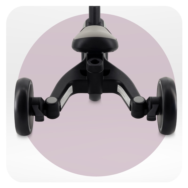 Детский трехколесный велосипед 4 в 1 SOLIVIA MoMi ROTR00017 grey