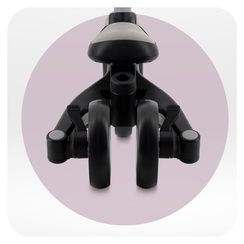 Детский трехколесный велосипед 4 в 1 SOLIVIA MoMi ROTR00017 grey