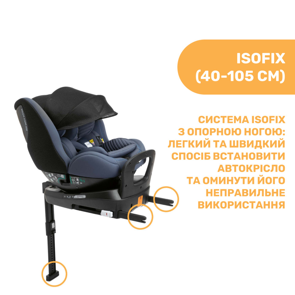 Автомобильное детское кресло Seat3Fit Air i-Size Chicco 79879.87 группа 0+/1/2
