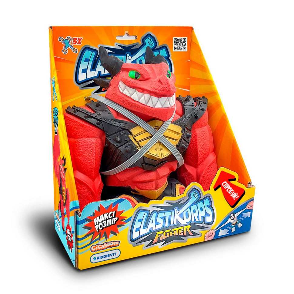 Стретч-игрушка «Красный Дракон» Elastikorps MAX-REDGALL серии «Maxy Fighter 3: Extra Force»