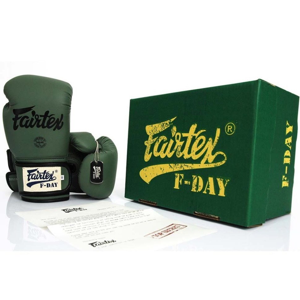 Боксерські рукавиці BGV11 Fairtex BGV11_16oz_Green 16 унцій (бинти в комплекті)