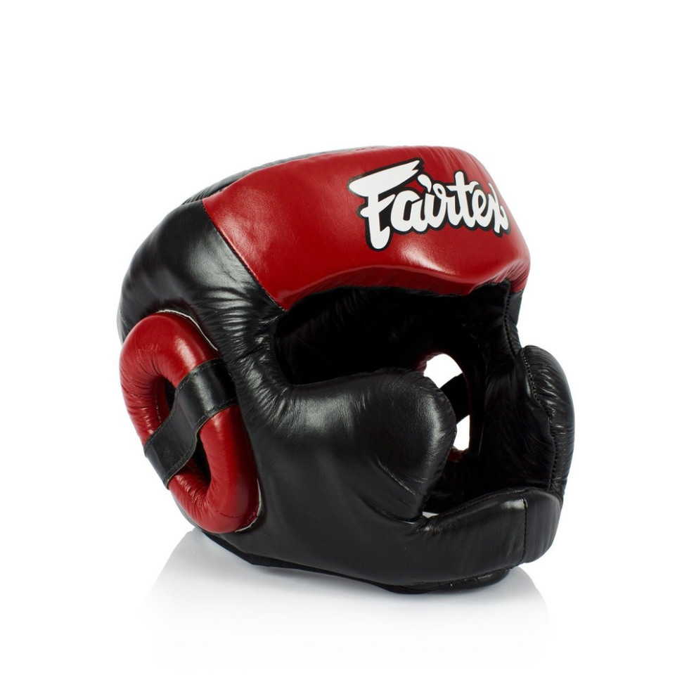 Боксерский шлем HG13 Fairtex HG13_L_Black/Red, Black/Red, размер L