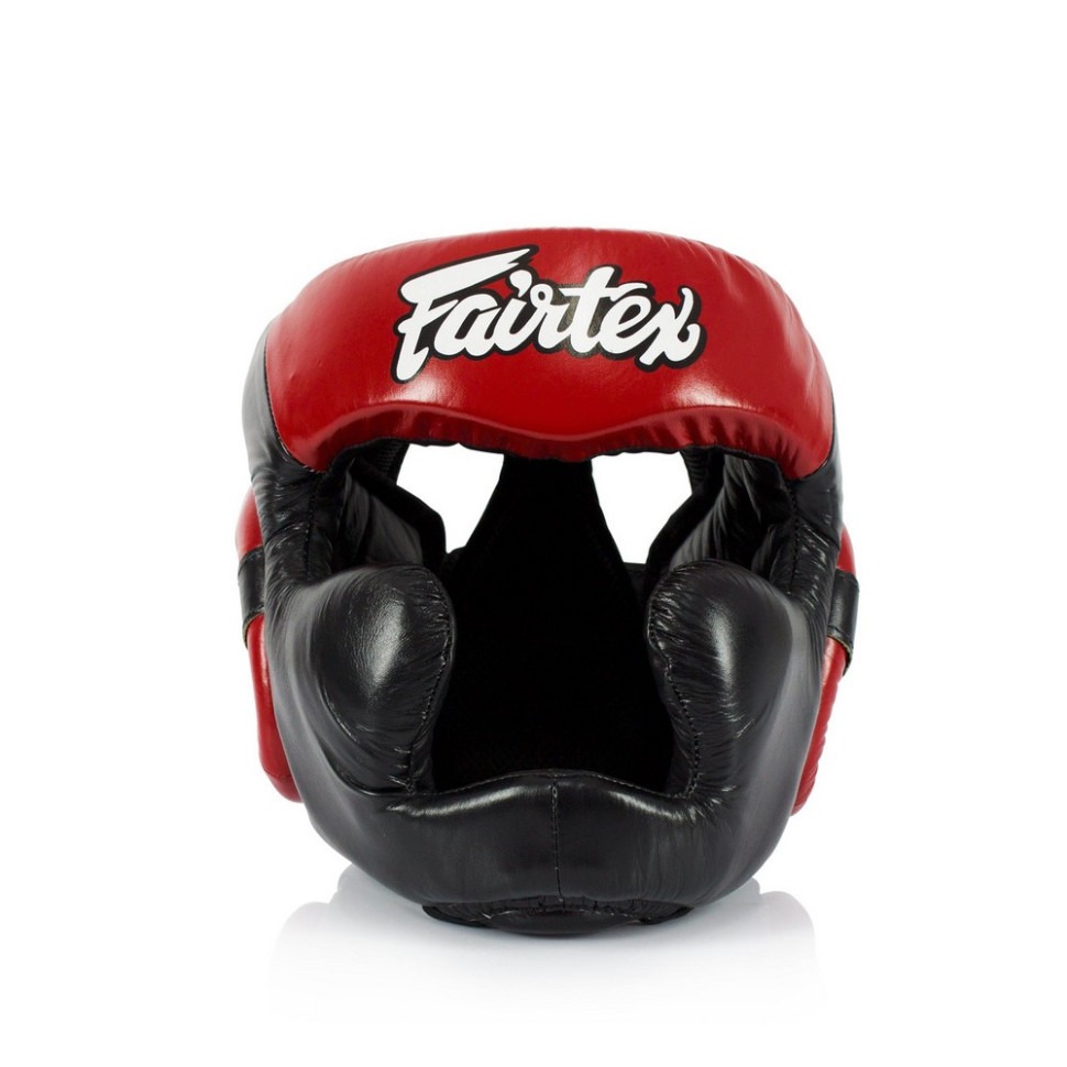 Боксерский шлем HG13 Fairtex HG13_L_Black/Red, Black/Red, размер L