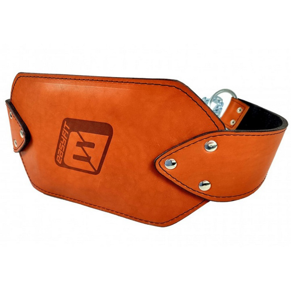 Пояс для обтяжень EasyFit EF-DBC-200-BR (шкіра) до 200 кг, коричневий