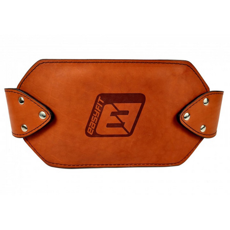 Пояс для обтяжень EasyFit EF-DBC-200-BR (шкіра) до 200 кг, коричневий