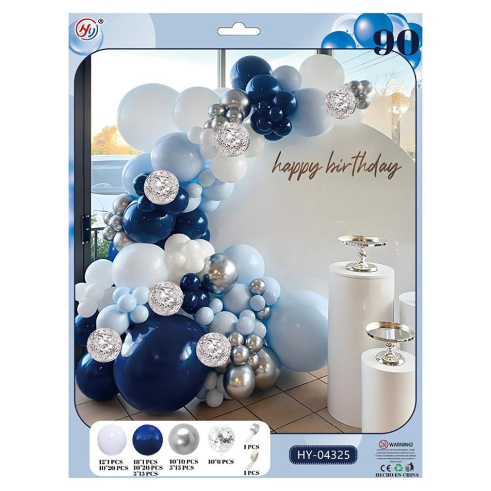 Набір повітряних куль для створення фотозони-арки Bambi HY-04325, 90 шт