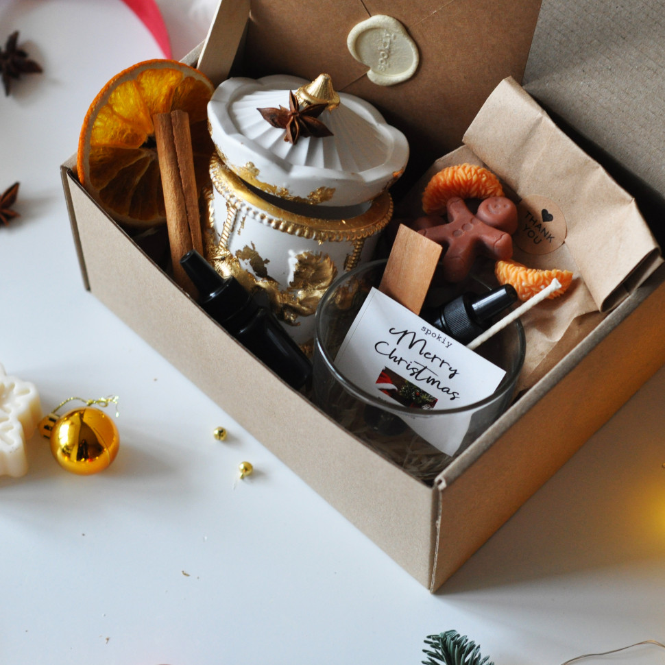 Новорічний набір для створення свічки «Карусель» L SP2465 на дві свічки