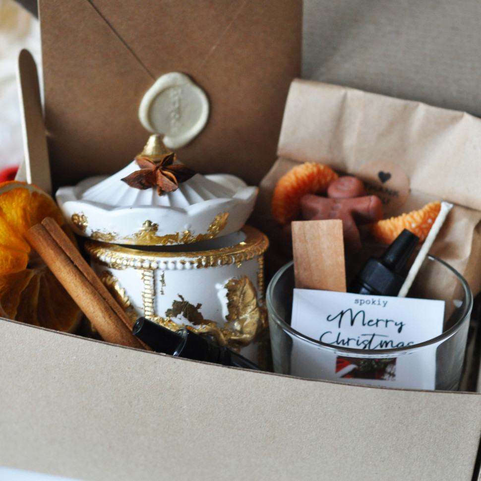 Новорічний набір для створення свічки «Карусель» L SP2465 на дві свічки