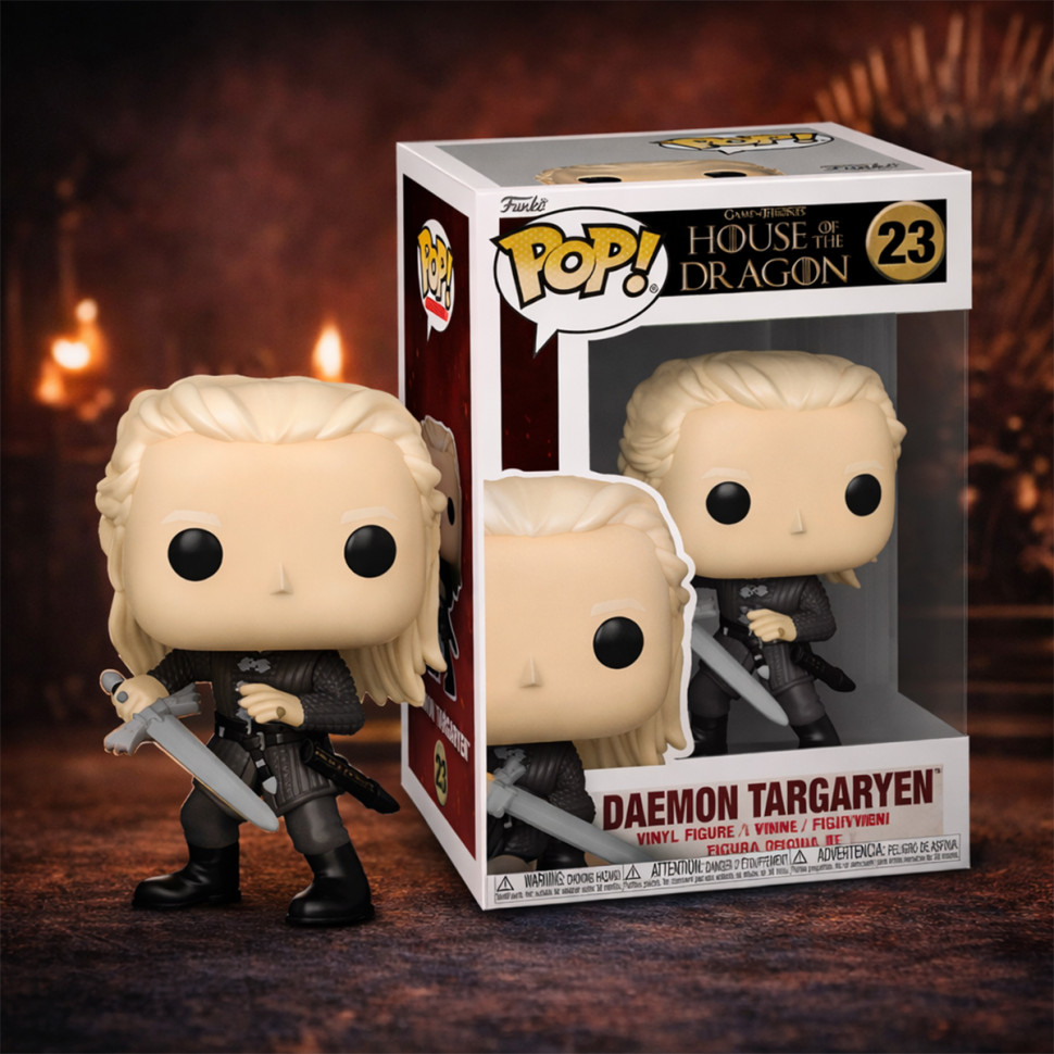 Ігрова фігурка Деймон Тарґарієн з мечем Funko POP! 83464 серії 