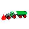 Трактор игрушечный с ковшом и прицепом 3688TXK