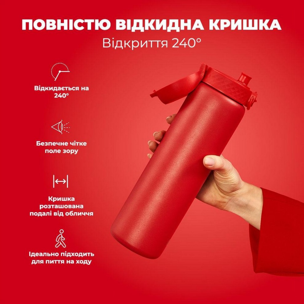 Бутылка для воды вакуумная Vacuum Insulated ION8 I8TS1000Red 920 мл, Red