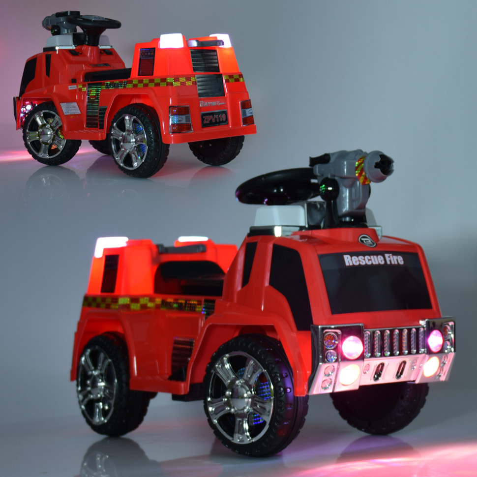 Дитячий електромобіль Bambi ZPV119AR-6 пожежна машина
