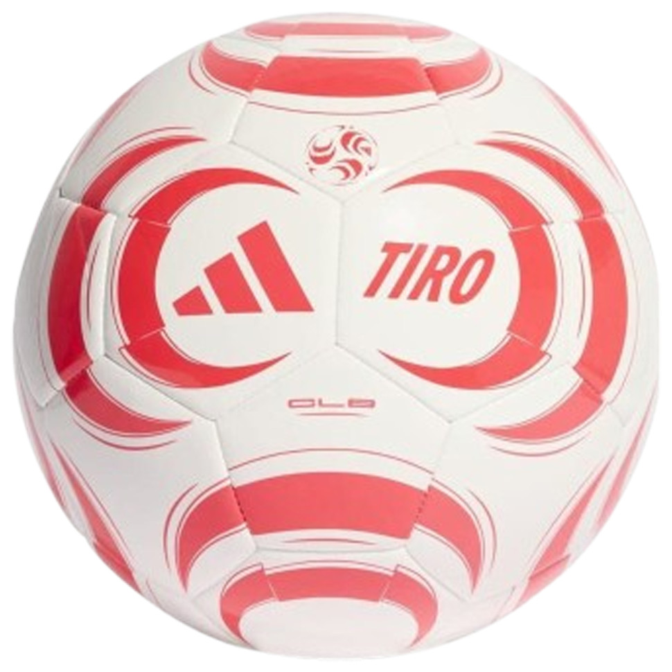 М'яч футбольний TIRO CLB Adidas JW1531 білий/червоний, розмір 4