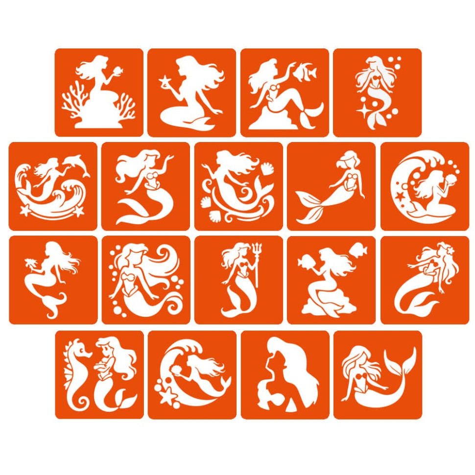 Набор трафаретов для био-тату 