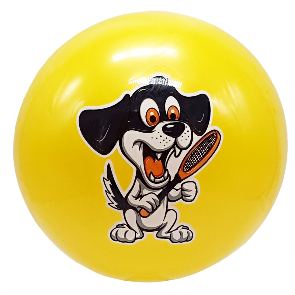 М'яч дитячий Собака Bambi MS 3772(Yellow) діаметр 9 дюймів