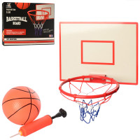 Игровой набор Баскетбол Metr+ MR 0164 щит, кольцо, мяч, насос 45х34х6 см