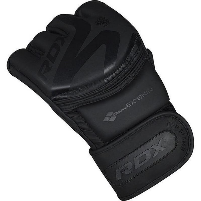 Перчатки для ММА F15 Noir Matte RDX Inc Limited GGR-F15MB-S, размер S (капа в комплекте)