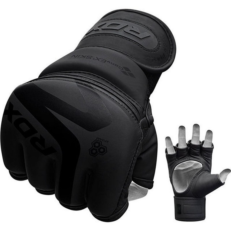 Перчатки для ММА F15 Noir Matte RDX Inc Limited GGR-F15MB-S, размер S (капа в комплекте)