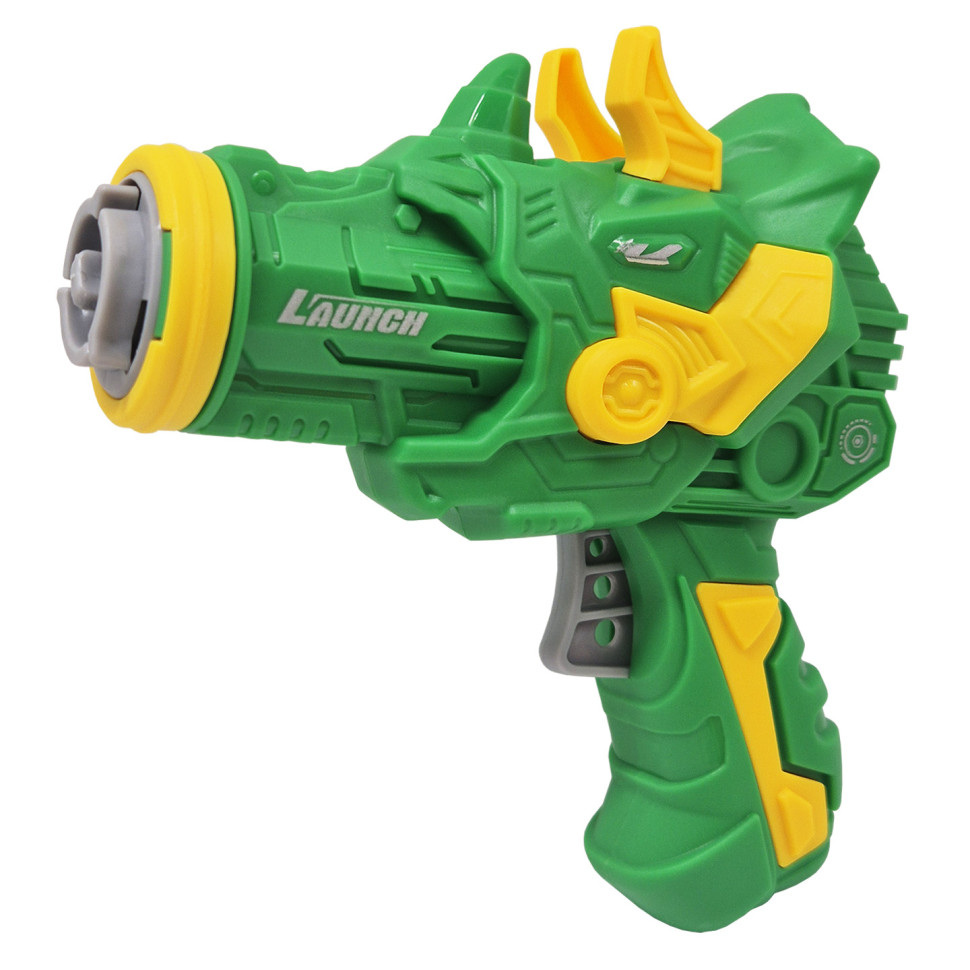 Розважальна гра-запускалка Динозаврик Bambi 123-1K4(Green) 6 дисків