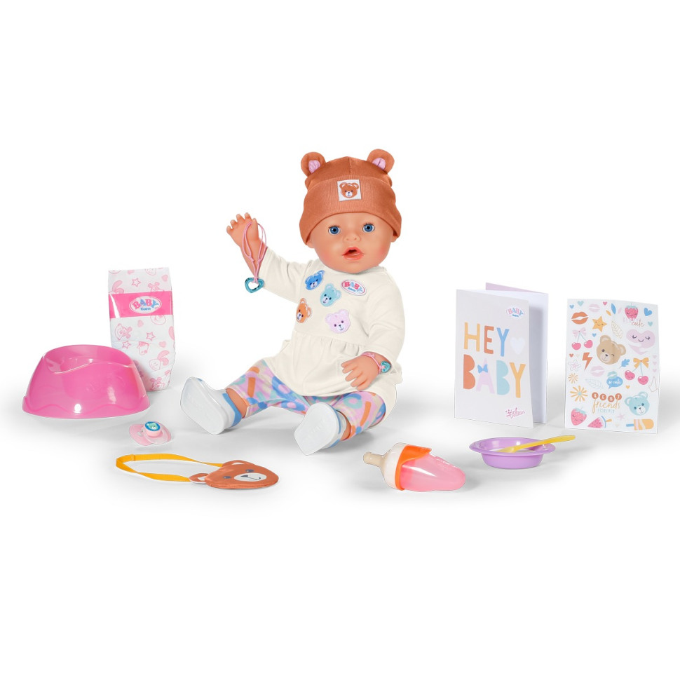 Лялька дитяча ЕММА-ТЕДДІ BABY born 836651, 43 см, з аксесуарами