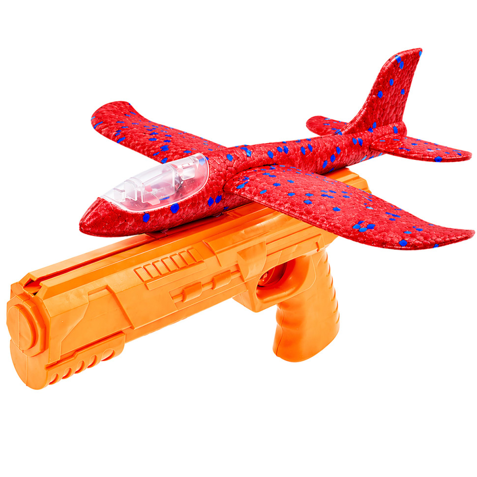 Игровой набор Самолетик на запуске Bambi TD202375(Red-Orange) 23 см, со светом