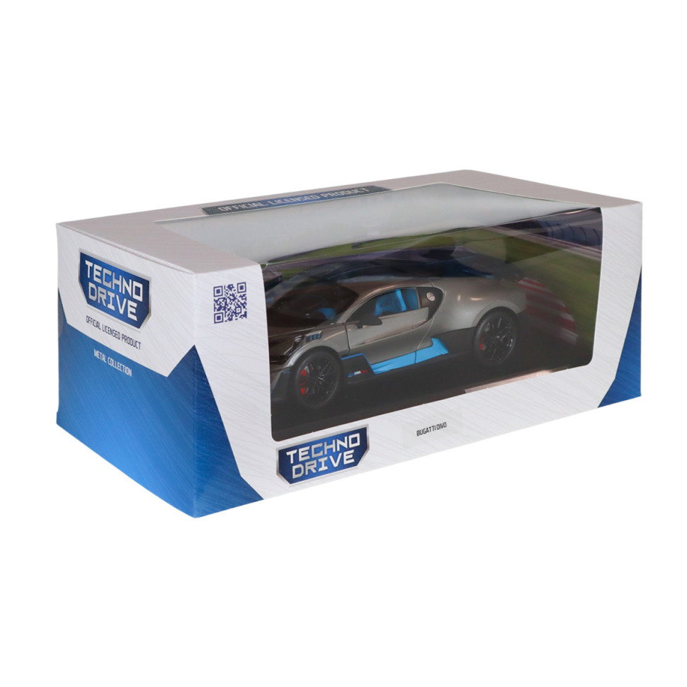 Дитяча автомодель Bugatti Divo TechnoDrive 250940BDGY сірий, 1:18