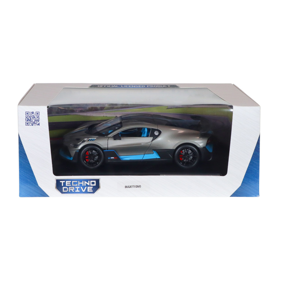 Дитяча автомодель Bugatti Divo TechnoDrive 250940BDGY сірий, 1:18