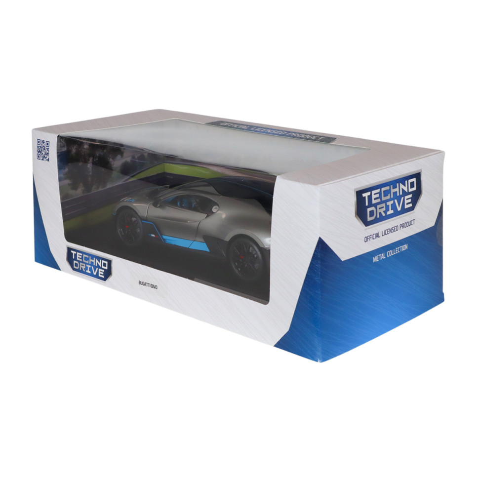 Дитяча автомодель Bugatti Divo TechnoDrive 250940BDGY сірий, 1:18