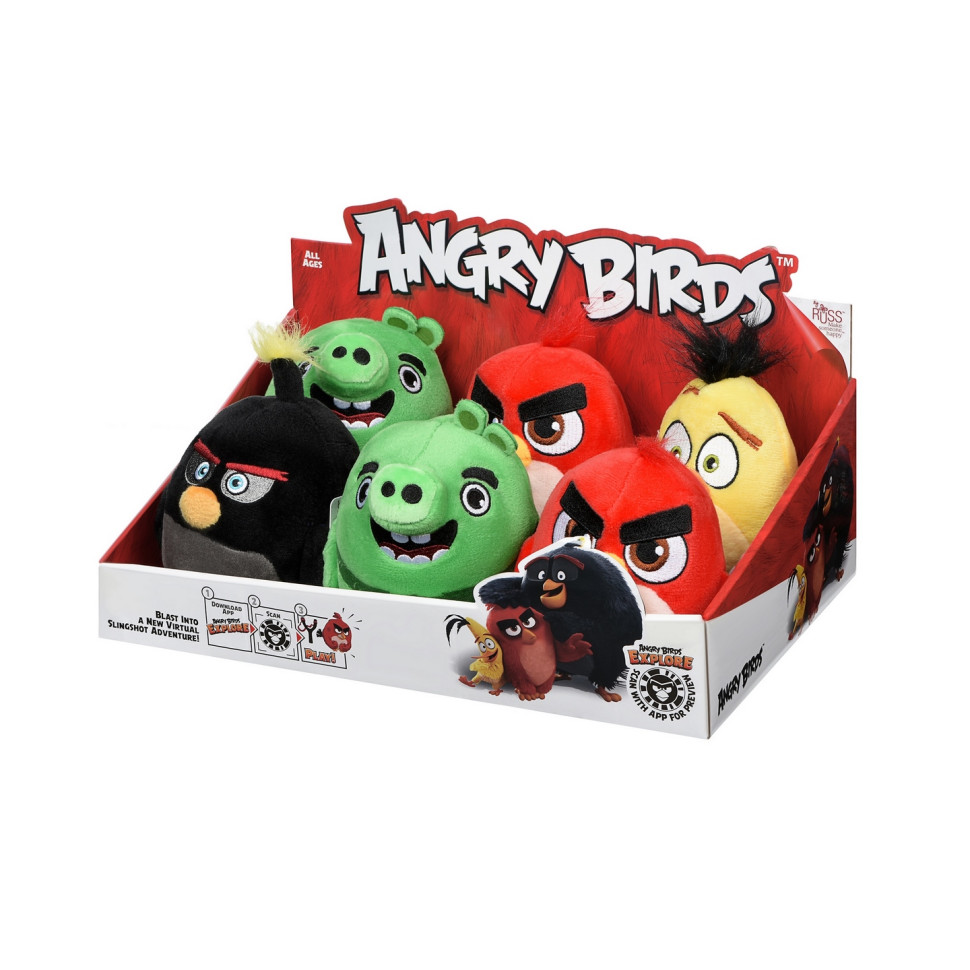 Мягкая игрушка Angry Birds ANB Little Plush Бомб ANB0027