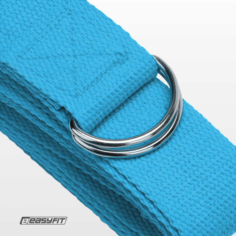 Ремінь для йоги EasyFit EF-1830-LBL, світло-блакитний
