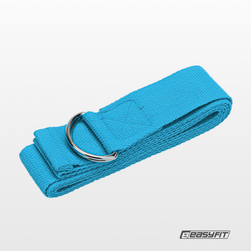 Ремінь для йоги EasyFit EF-1830-LBL, світло-блакитний