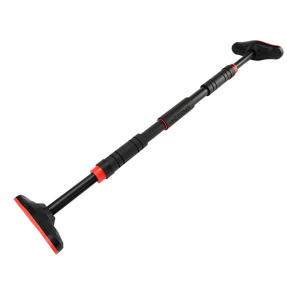 Турнік розсувний Pro Cornix XR-0283 Black/Red, розмір 65 х 100 см