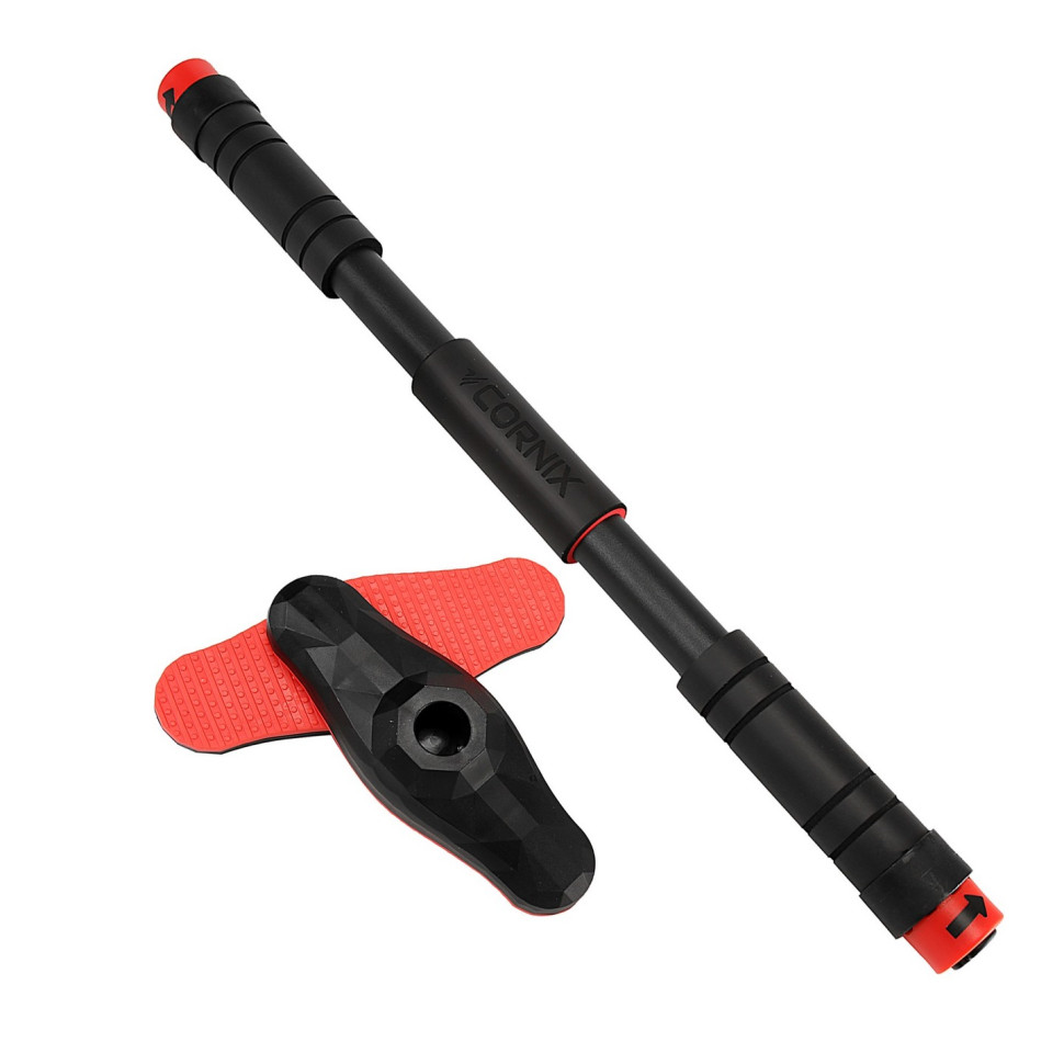 Турнік розсувний Pro Cornix XR-0283 Black/Red, розмір 65 х 100 см