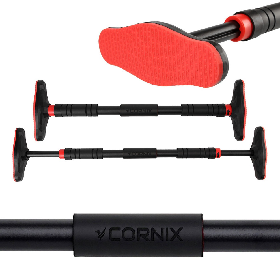 Турнік розсувний Pro Cornix XR-0283 Black/Red, розмір 65 х 100 см