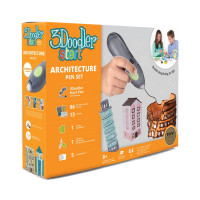 3D-ручка 3Doodler Start для дитячої творчості - АРХІТЕКТОР (96 стрижнів, шаблон, аксесуари) 3DS-ARCP-MUL-R