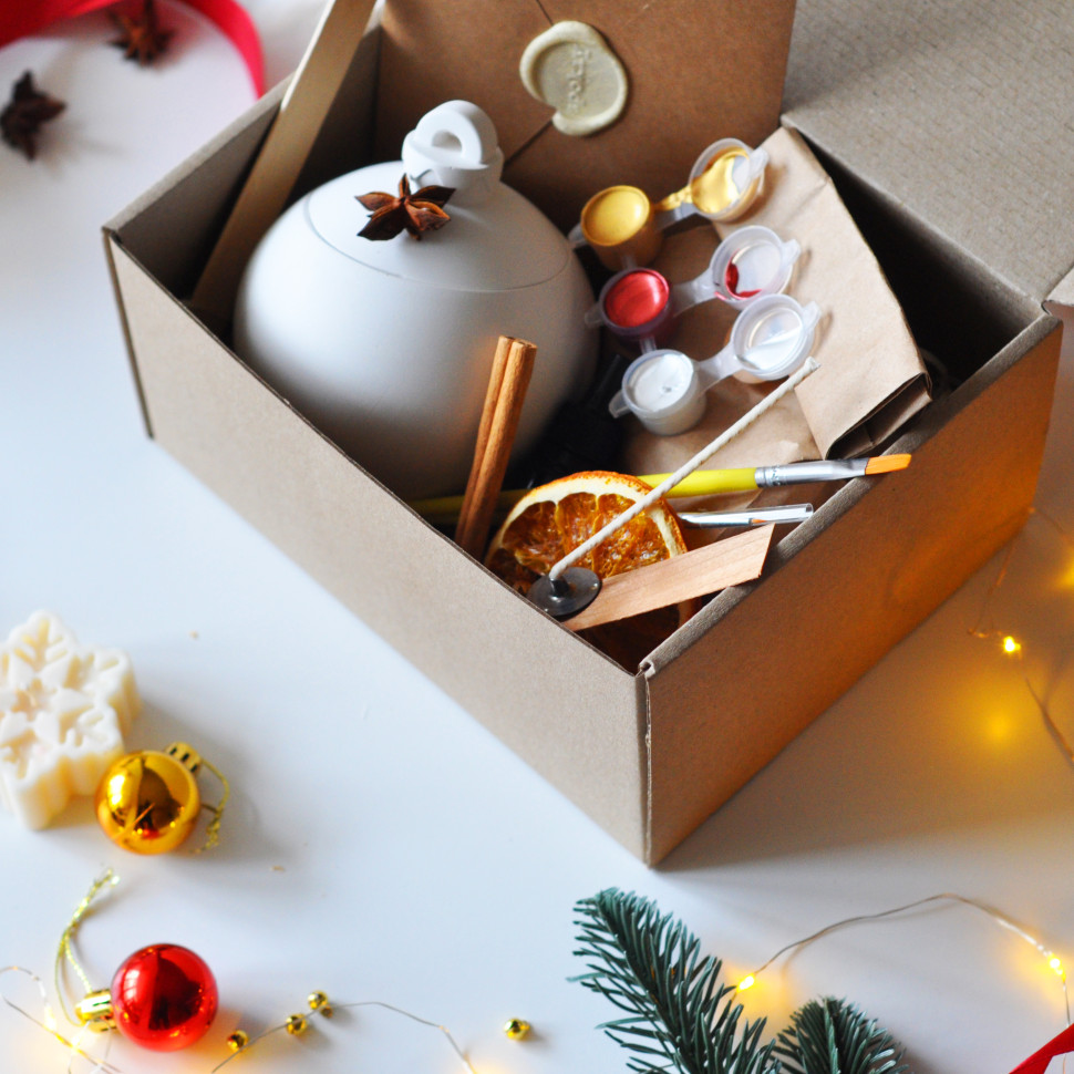 Новорічний набір для створення свічки «Ялинкова іграшка» M SP2466 на одну свічку