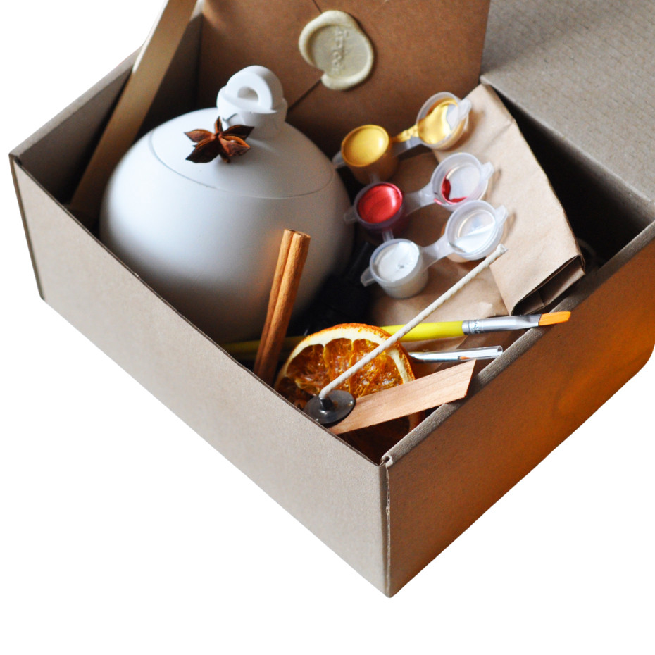 Новорічний набір для створення свічки «Ялинкова іграшка» M SP2466 на одну свічку