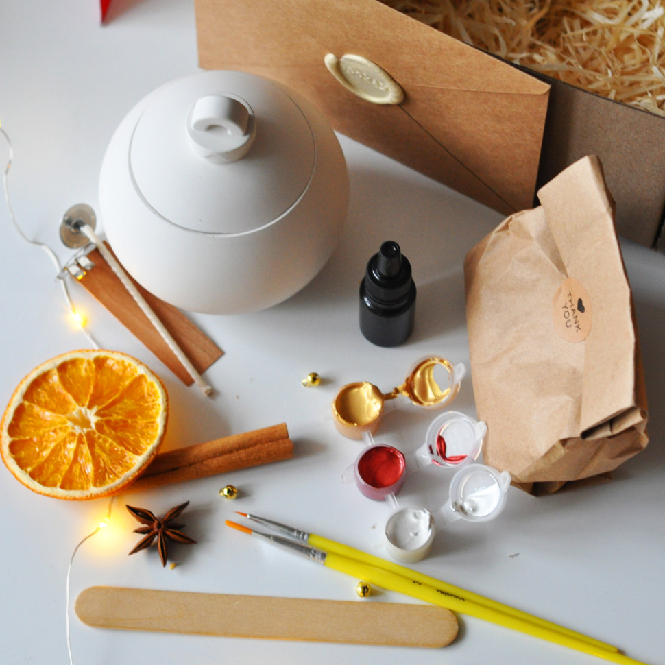 Новорічний набір для створення свічки «Ялинкова іграшка» M SP2466 на одну свічку