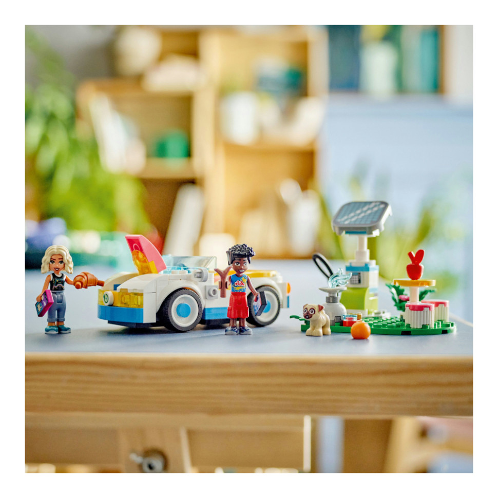 Конструктор LEGO Friends Электромобиль и зарядное устройство 42609, 170 деталей