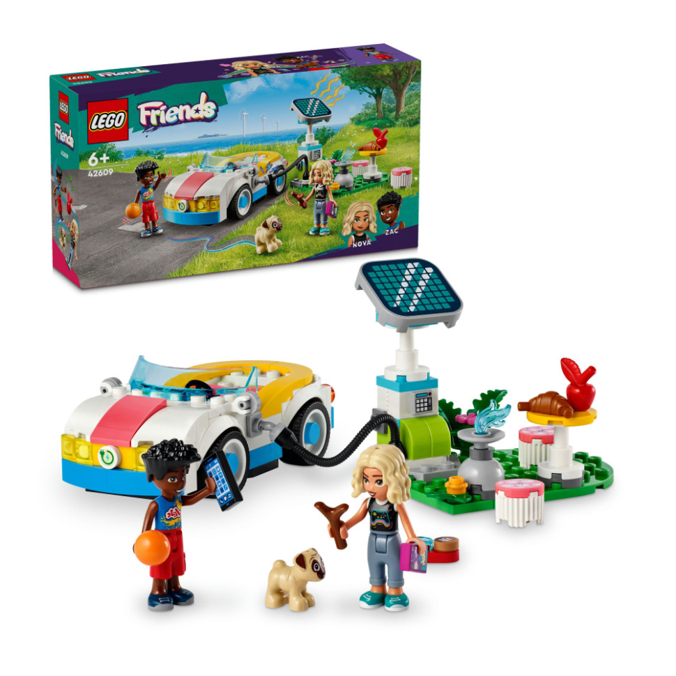 Конструктор LEGO Friends Электромобиль и зарядное устройство 42609, 170 деталей