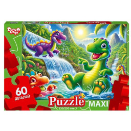 Пазл классический "Динозавры" Danko Toys Mx60-11-15, 60 элементов