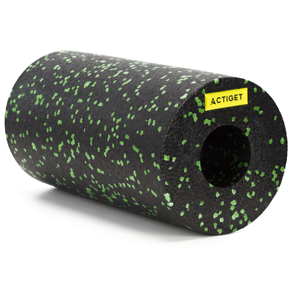 Массажный ролик Actiget ACT0094 EPP, Black/Green 29,5x15 см
