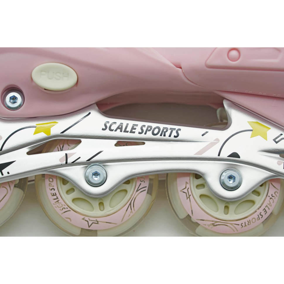 Детские раздвижные ролики Scale Sports 2011782854 Pink LF 605, размер 29-33
