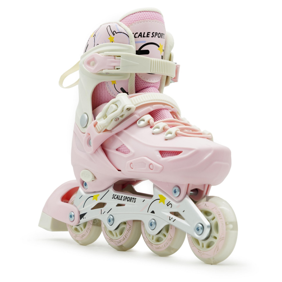 Детские раздвижные ролики Scale Sports 2011782854 Pink LF 605, размер 29-33
