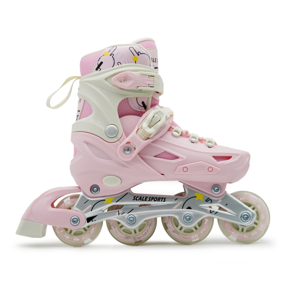 Детские раздвижные ролики Scale Sports 2011782854 Pink LF 605, размер 29-33