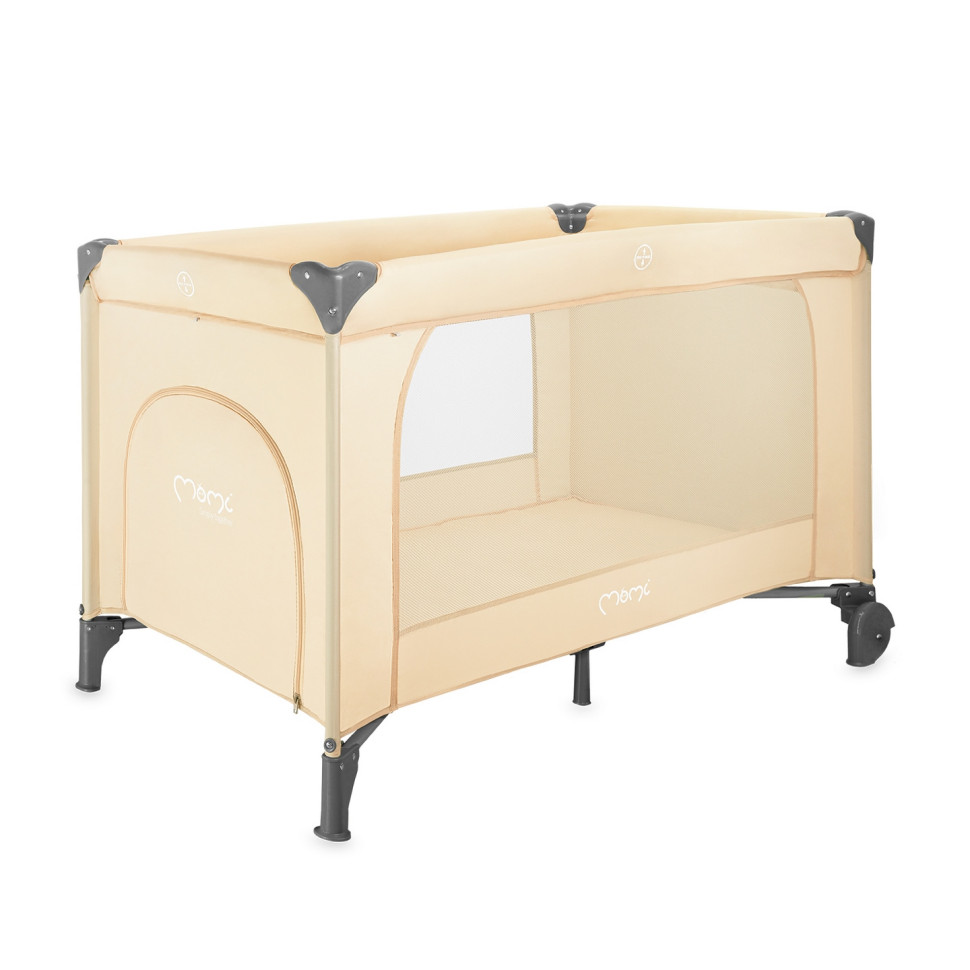 Детская кровать-манеж BELOVE PLUS MoMi LOZE00026 beige складная, с игрушками