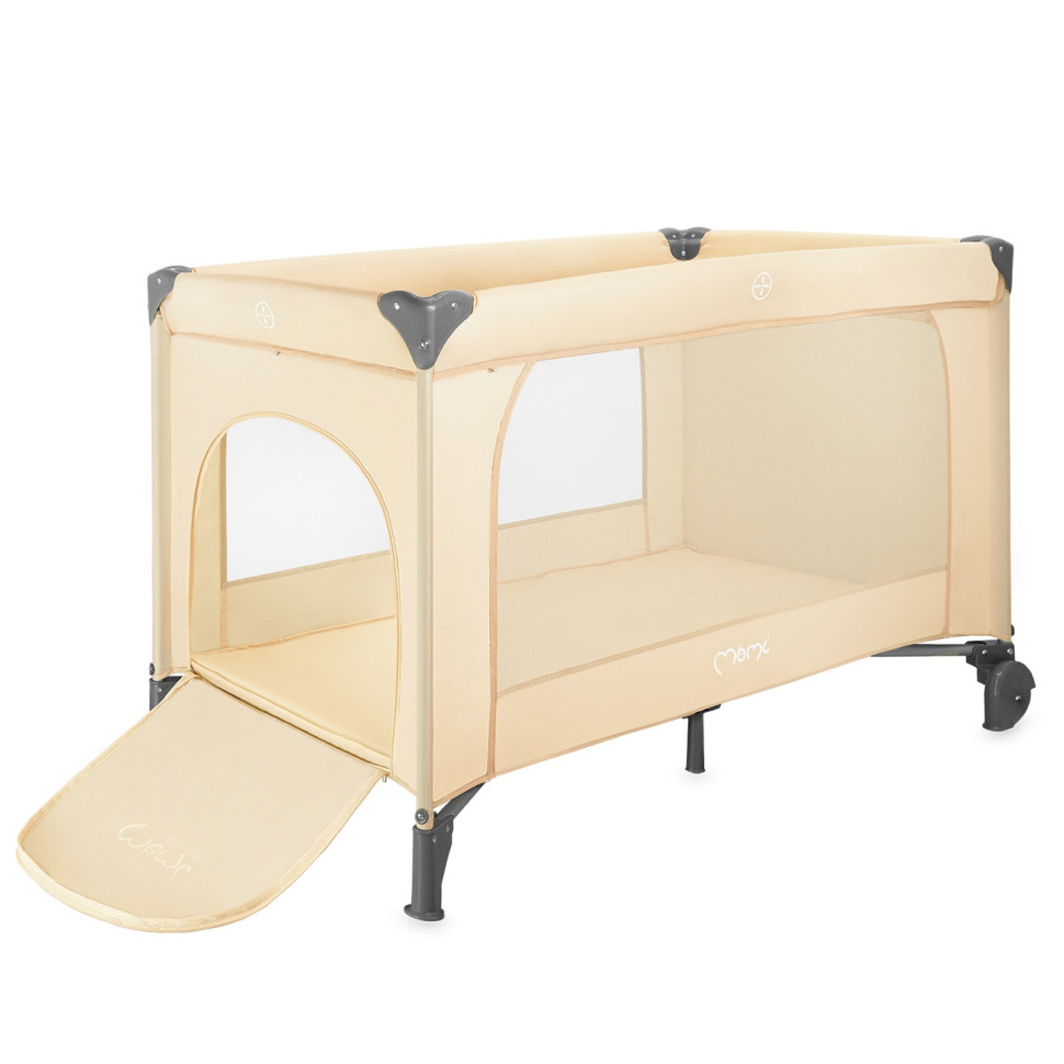 Детская кровать-манеж BELOVE PLUS MoMi LOZE00026 beige складная, с игрушками